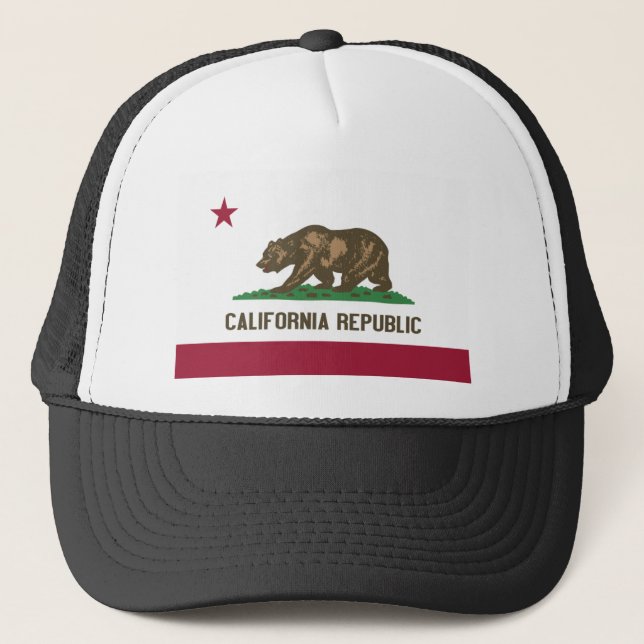 California Flag Trucker Hat (Front)
