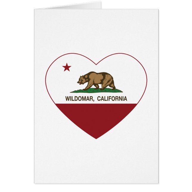 california flag wildomar heart (Front)