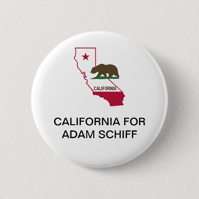 CALIFORNIA for Adam Schiff SENATE  2 Inch Round Button (Front)