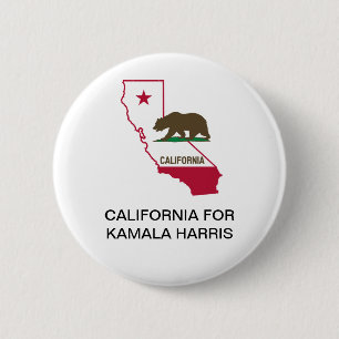 CALIFORNIA for Kamala Harris 2024 Button