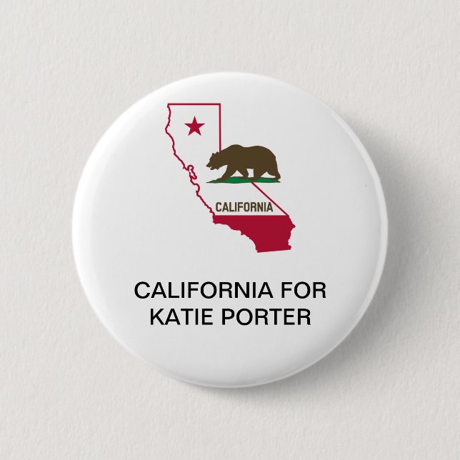 CALIFORNIA for Katie Porter SENATE  2 Inch Round Button (Front)