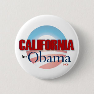 California for Obama 2 Inch Round Button