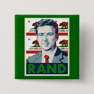 California for Rand Paul 2 Inch Square Button