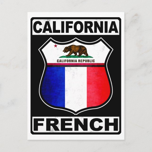 California French American Postcard (Front)