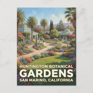 California Garden Splendour At Huntington Botanica Postcard