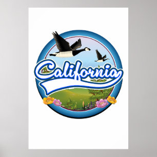 California Geese vacation logo Poster