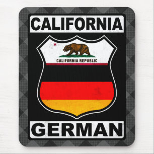 California German American Mousemat Mouse Pad