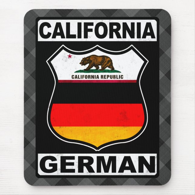 California German American Mousemat Mouse Pad (Front)