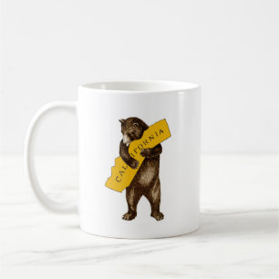 California Gift for California Lover Bear Hugging Coffee Mug