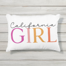 “California Girl” Colourful Typography 