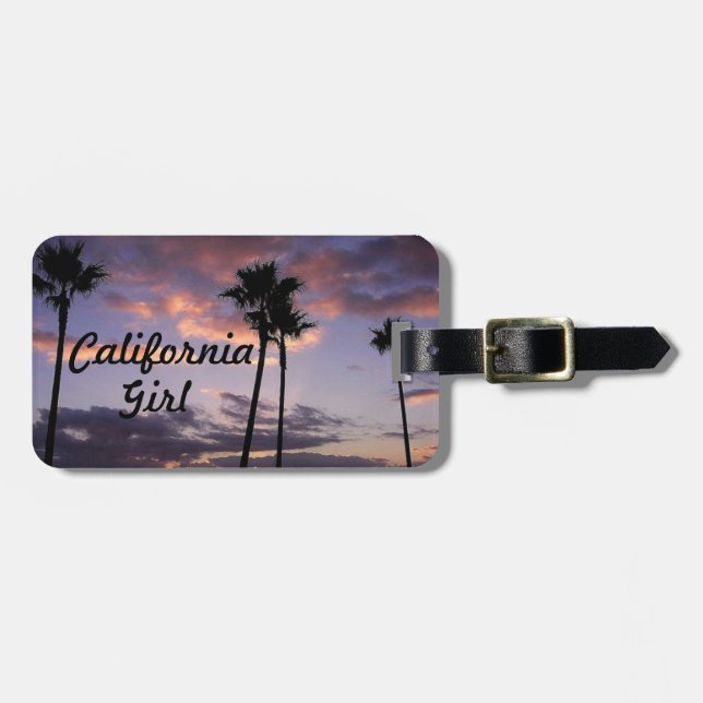 California girl luggage tag (Front Horizontal)