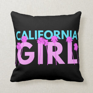 California Girl Throw Pillow