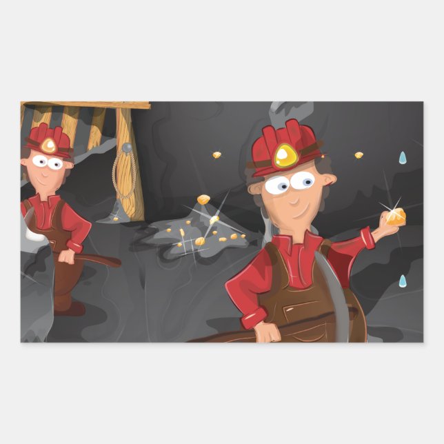 California Gold Mine Miners Sticker (Front)