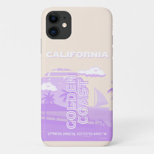 California, Golden Coast, Travel Art, Preppy iPhone 11 Case