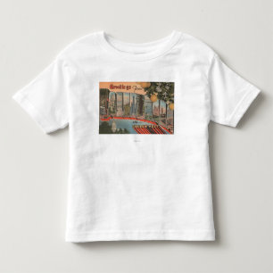 California (Golden West)Large Letter Scenes Toddler T-shirt