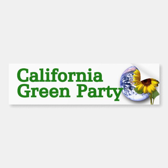 California Green Party bumper sticker (Front)
