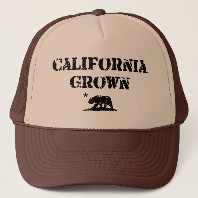 California Grown Bear Trucker Hat (Front)