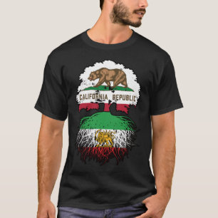 California Grown Iranian Roots Lion and Sun T-Shirt