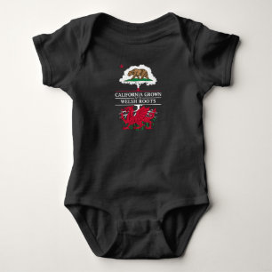 California Grown with Welsh Roots Baby Bodysuit