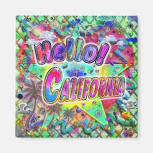 California Hello! Magnet