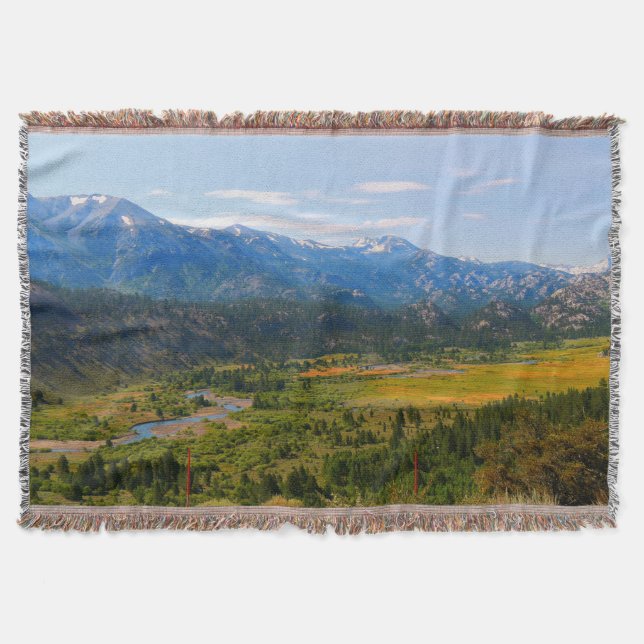 California Highway 108 Sonora Pass Throw Blanket (Front)