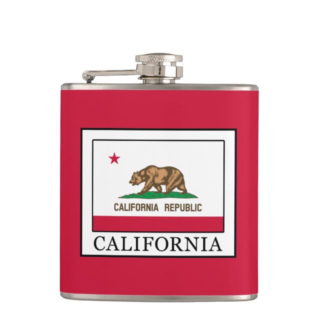 California Hip Flask (Front)