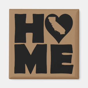 California Home Heart State Fridge Magnet