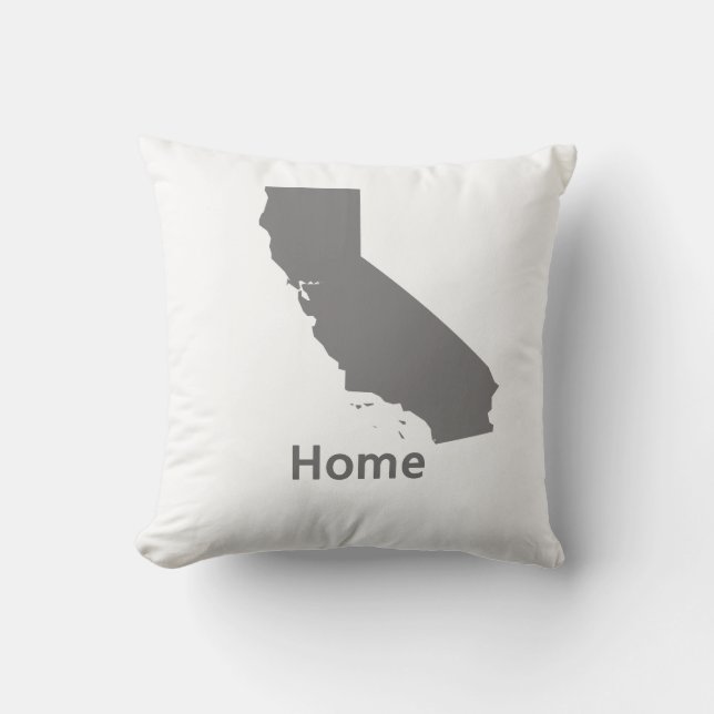 California Home Throw Pillow (Front)