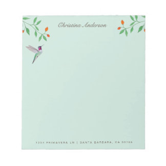 California Hummingbird Notepad