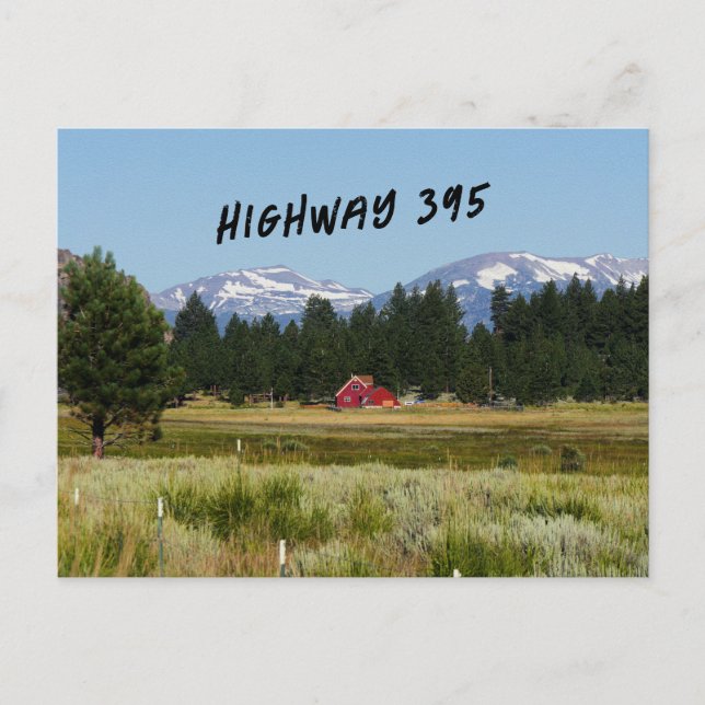 California HWY 395 Landscape Postcard (Front)