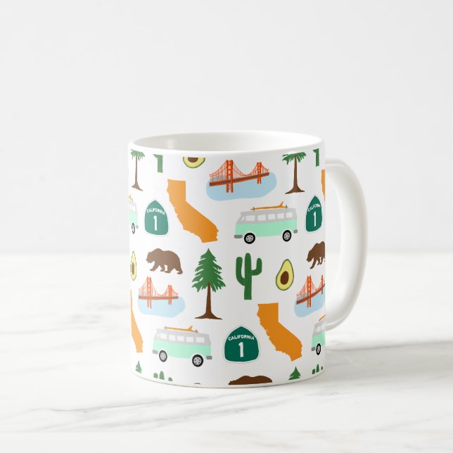California Icons Coffee Mug (Front Right)