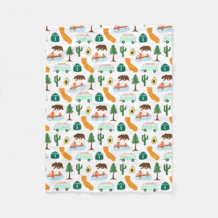 California Icons Fleece Blanket