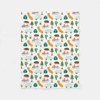 California Icons Fleece Blanket