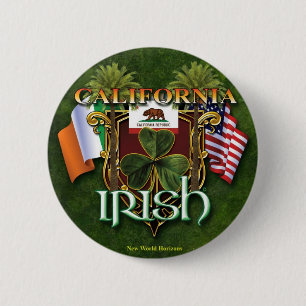 California Irish Pride 2 Inch Round Button