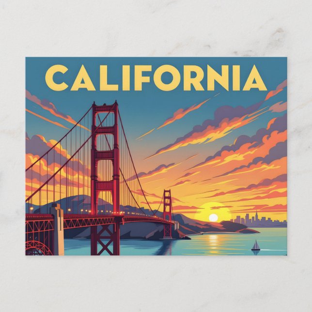 California Keepsake | The Golden Gate Bridge Postcard (Front)