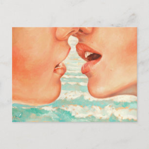 California Kiss Postcard