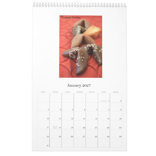 California Kitchen Calendar (Jan 2027)