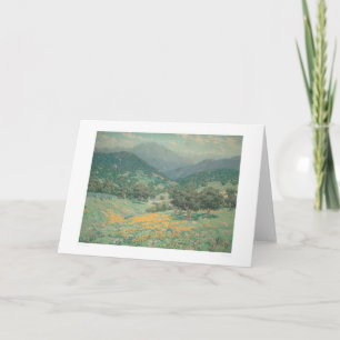 California landscape with Poppies (1213) Card