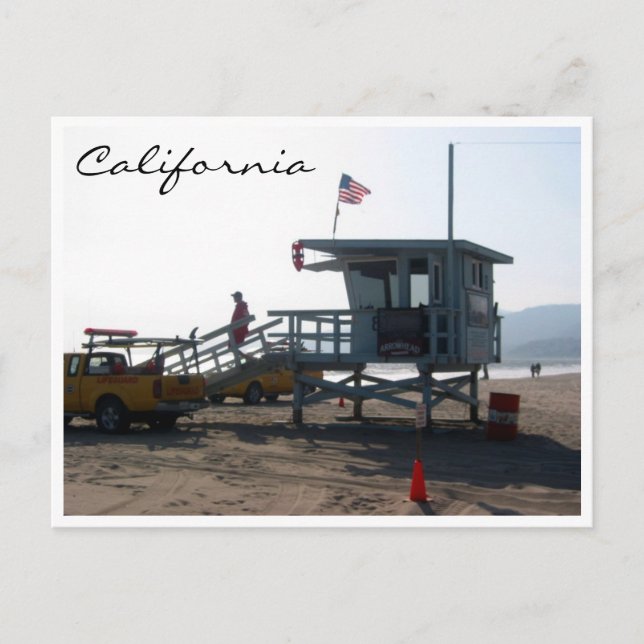 california life guard postcard (Front)
