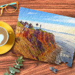 California Lighthouse on Rocky Cliff Ocean Photo Jigsaw Puzzle<br><div class="desc">The beauty of this colourful, vibrant Palos Verdes, CA lighthouse, captured in the late afternoon and perched on a rocky cliff overlooking the Pacific Ocean, provides inspiration whenever you work on this stunning photography jigsaw puzzle. Makes a great gift! Comes in a special gift box. You can easily personalize this...</div>