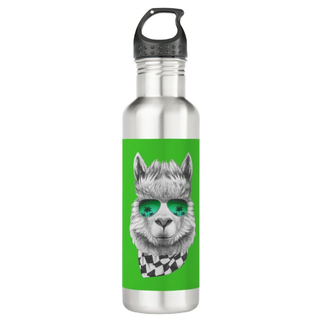 California llama 710 ml water bottle (Front)