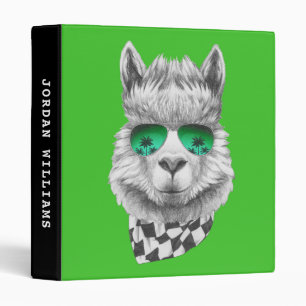 California llama Add Your Name Binder