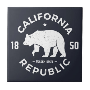 California Logo   The Golden State Tile