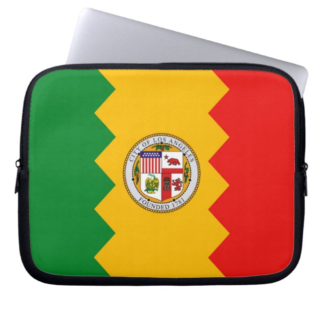 California, Los Angeles Flag Laptop Sleeve (Front)