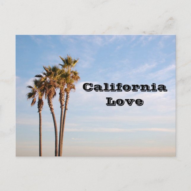 California Love | Palm Trees Postcard (Front)