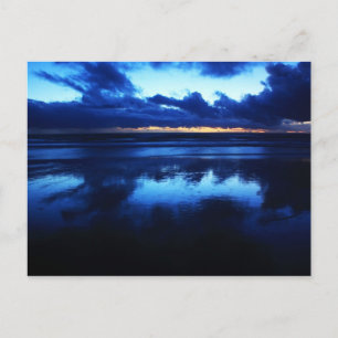 California - Manhattan Beach. Cold Sunset Postcard