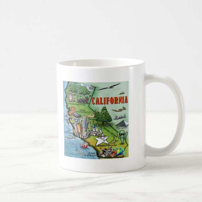 California Map Coffee Mug (Right)