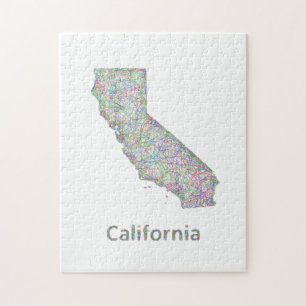 California map jigsaw puzzle