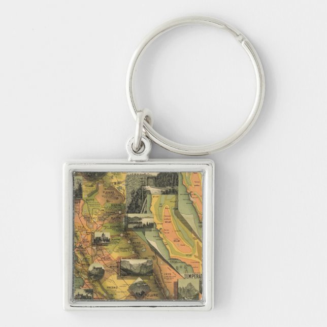 California Map Keychain (Front)