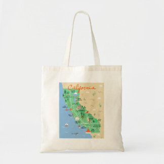 California Map Tote Bag